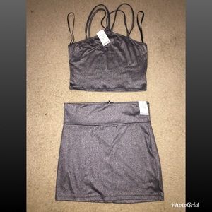 Bebe matching crop top & skirt 💃🏽